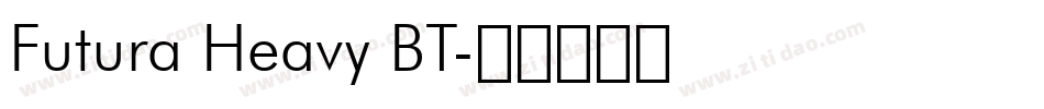 Futura Heavy BT字体转换